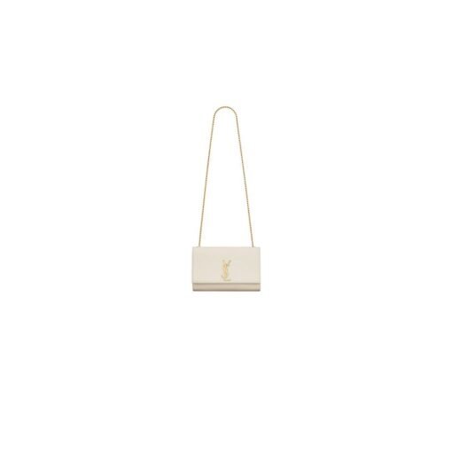KATE MEDIUM CHAIN BAG IN GRAIN DE POUDRE EMBOSSED LEATHER