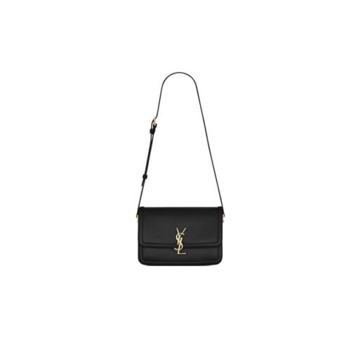 SOLFERINO MEDIUM SATCHEL IN BOX SAINT LAURENT LEATHER