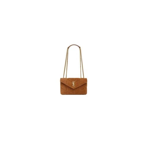 YSL Toy Puffer in suede
