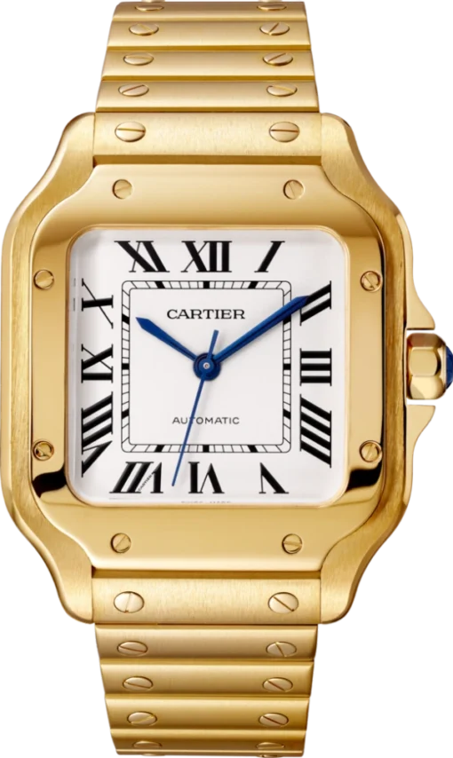 CARTIER santos 18kt Yellow Gold Men's WatchItem -WGSA0007(AAAAA)