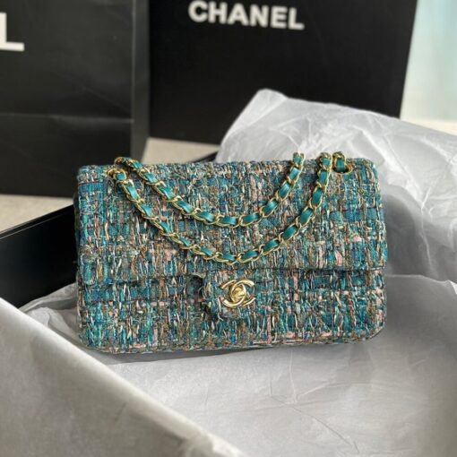 Chanel Tweed Medium Classic Flap Bag - Image 2
