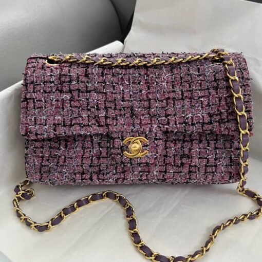 Chanel Tweed Medium Classic Flap Bag - Image 2