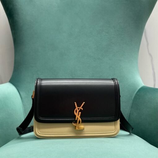 SOLFERINO MEDIUM SATCHEL IN BOX SAINT LAURENT LEATHER - Image 2