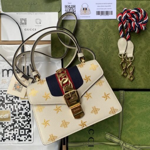 GG Sylvie Bee Star mini leather bag - Image 2