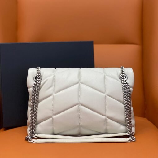 PUFFER SMALL CHAIN BAG IN QUILTED LAMBSKIN - Image 4