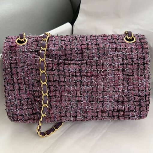 Chanel Tweed Medium Classic Flap Bag - Image 4