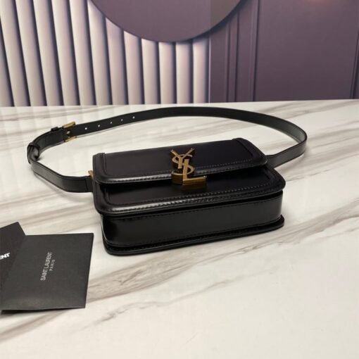 SOLFERINO SMALL SATCHEL IN BOX SAINT LAURENT LEATHER - Image 5