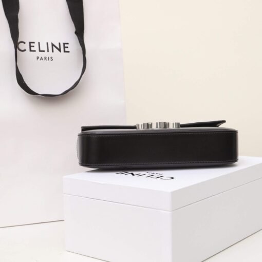 CELINE CLAUDE shiny cowhide leather chain shoulder bag - Image 5