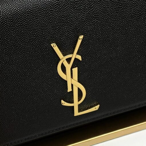 KATE MEDIUM CHAIN BAG IN GRAIN DE POUDRE EMBOSSED LEATHER - Image 6