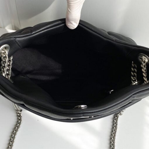 PUFFER SMALL CHAIN BAG IN QUILTED LAMBSKIN - Image 7