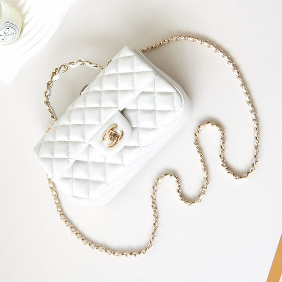 CHANEL Mini Flap With Top Handle - Image 7