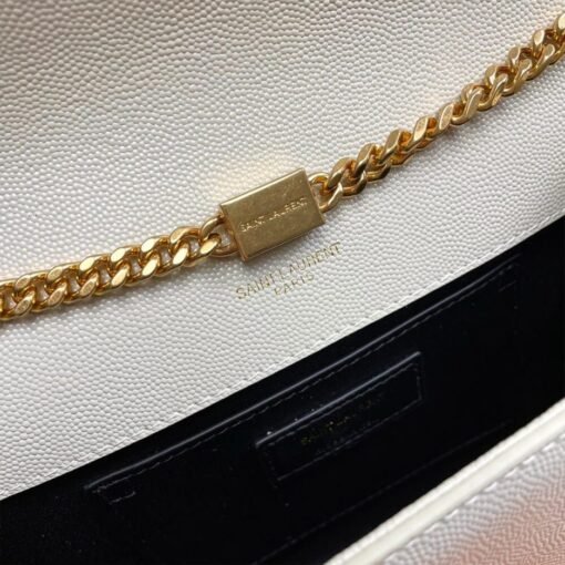 KATE MEDIUM CHAIN BAG IN GRAIN DE POUDRE EMBOSSED LEATHER - Image 7