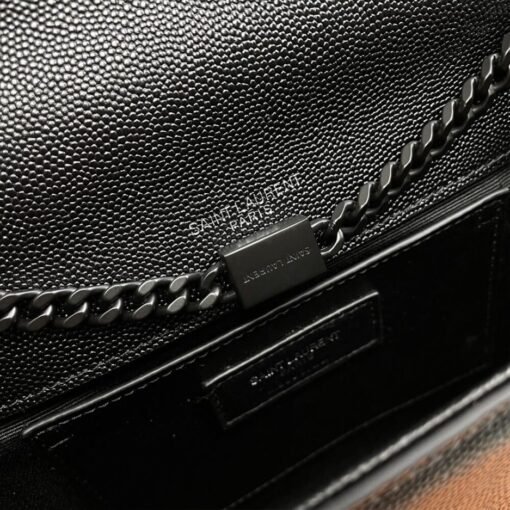 KATE MEDIUM CHAIN BAG IN GRAIN DE POUDRE EMBOSSED LEATHER - Image 7