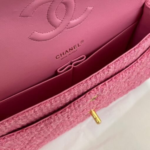 Chanel Tweed Medium Classic Flap Bag - Image 8