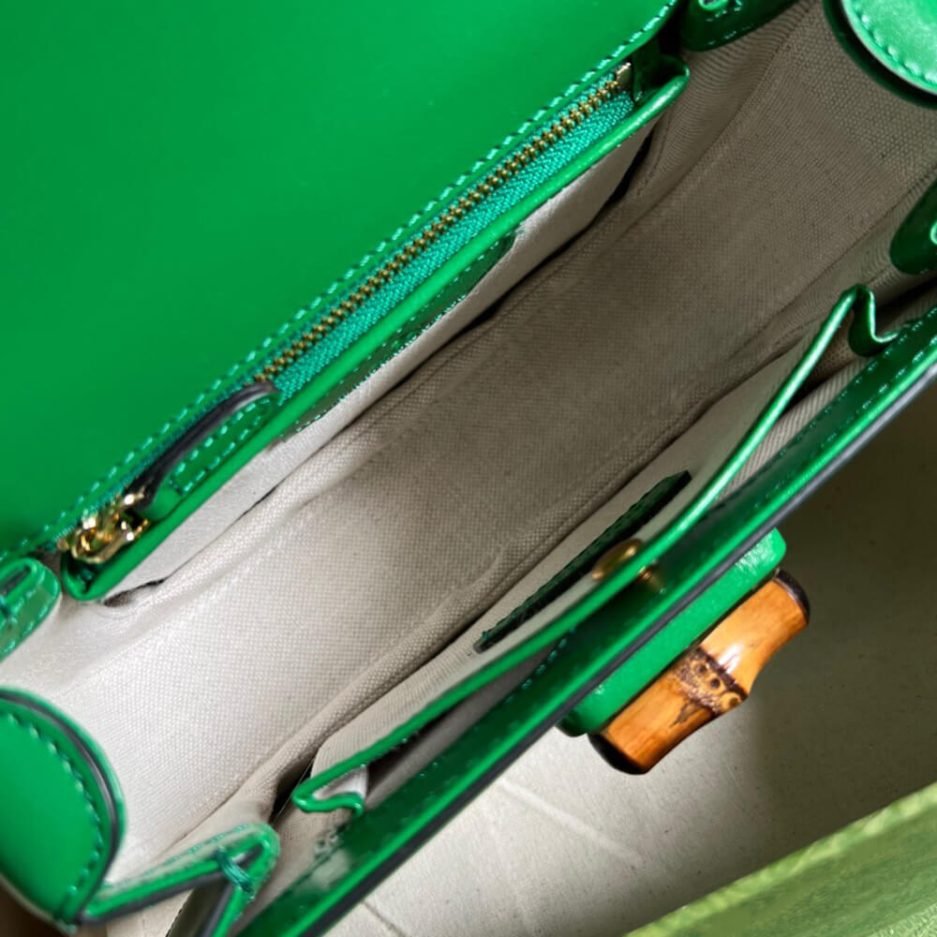 GUCCI BAMBOO 1947 JUMBO GG SMALL TOP HANDLE BAG - Image 8