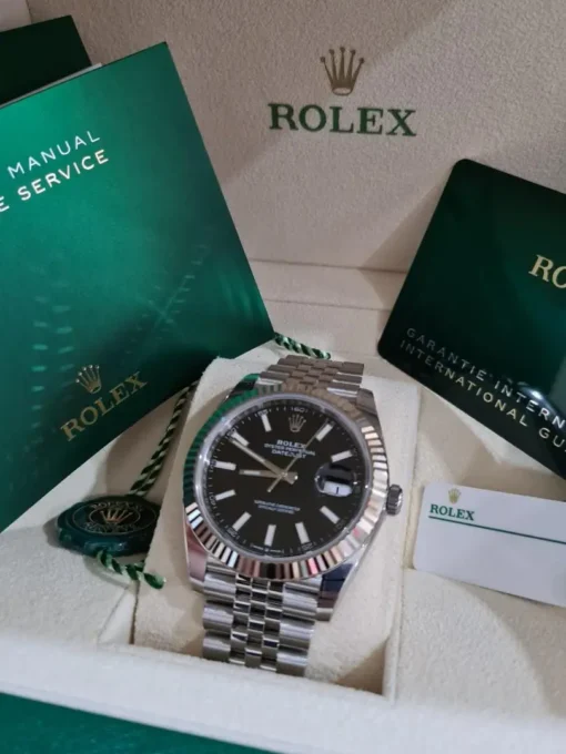 Rolex Datejust 41 Blue m126334-0017 Jubilee 18k White Gold - Image 7