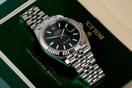 Rolex Datejust 41 Blue m126334-0017 Jubilee 18k White Gold - Image 3